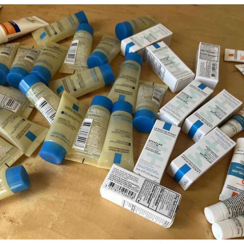 LA ROCHE POSAY ANTHELIOS UV AIR PRO SPORT LIPIKAR AR EFFACLAR Trial sz Lot of 44